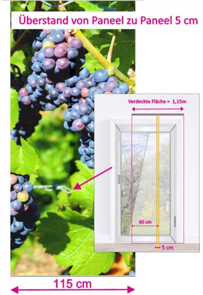 Die Reben, Flächenvorhang 2er Set